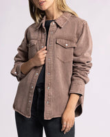 Pippin Denim Shacket - Clove