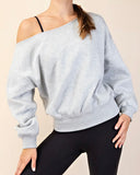 Off Shoulder Long Sleeve Sweatshirt *7//COLORS*