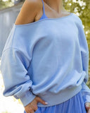 Off Shoulder Long Sleeve Sweatshirt *7//COLORS*