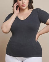 Stonewashed Ribbed Top *5//COLORS*