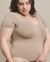 Short Sleeve Reversible Seamless Bodysuit **5//COLORS**