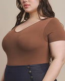 Short Sleeve Reversible Seamless Bodysuit **5//COLORS**