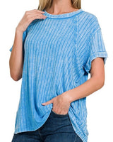 Ribbed Raglan Top - *5//COLORS*
