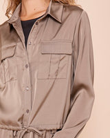 Satin Shacket - *4//COLORS*
