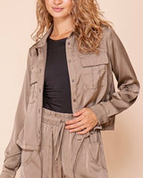 Satin Shacket - *4//COLORS*