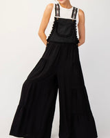 Tiered Overalls / Jumpsuit in Black