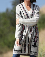 Aztec Print Cardigan