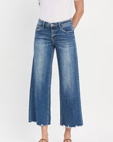 Mid Rise Wide Leg Jeans