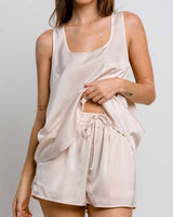 Satin Tank & Shorts Set *3//COLORS*