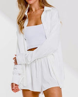 Satin Top & Shorts Set *6//COLORS*