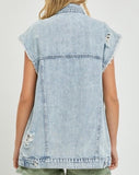 Oversized Denim Vest