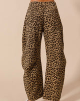 Cheetah Barrel Jeans