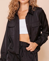 Satin Shacket - *4//COLORS*