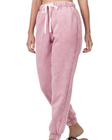 Acid Washed Fleece Joggers