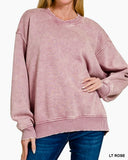 Washed Fleece Pullover