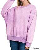 Washed Fleece Pullover