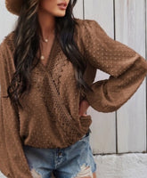 Mocha Crossover Top