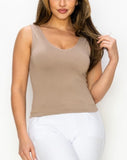 Reversible Seamless Crop Tank *6//COLORS*