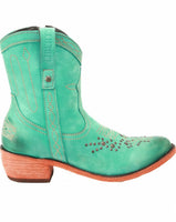 Liberty Black Turquoise Boot