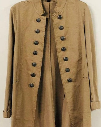 Military Fitted Blazer/Jacket - CAMEL