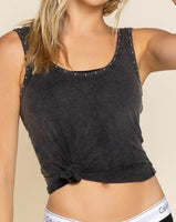 Studded Tank - Black